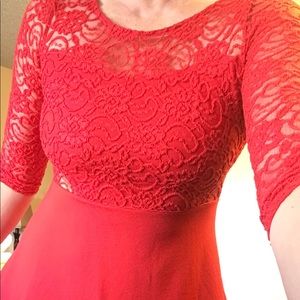 H&M Divided Dress Red